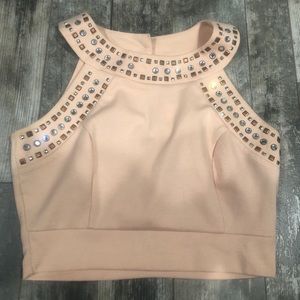 Studded crop top